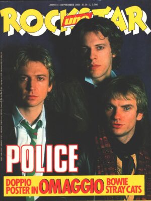 Rivista Rockstar n. 36 - Settembre 1983 - In Copertina Police - Con Poster