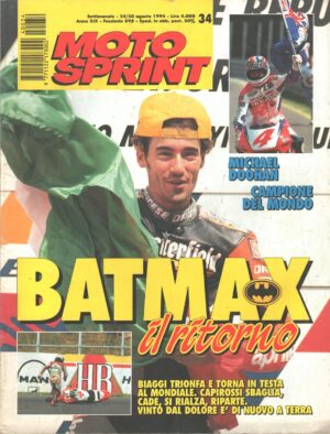 Motosprint n. 34 - Agosto 1994 - In copertina Max Biaggi