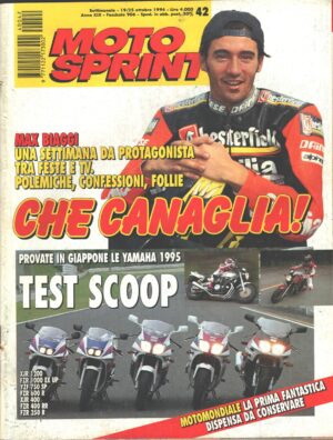 Motosprint n. 42 - Ottobre 1994 - In copertina Max Biaggi (Con dispensa Motomondiale)