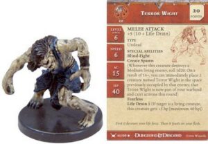 Dungeons & Dragons Miniatures - TERROR WIGHT + CARD - War Drums (Cod. D&D 23) - Wizard