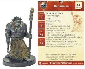 Dungeons & Dragons Miniatures - ORC WIZARD - Blood Wars (Cod. D&D 41) - Wizards