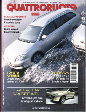 Quattroruote n. 570 Aprile 2003 con Allegato Piaggio Vespa GT