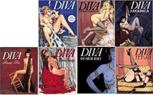 Diva ed. Glittering Lotto 7 Volumi (Blue, Cine sex star, Satanica, Amour fou, Bondage, Desiderio, Fetish)