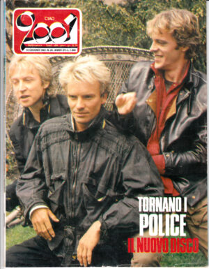 Rivista Ciao 2001 Anno 1983 n. 24 del 19 Giugno - In copertina Police