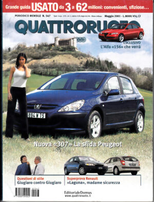 Quattroruote n. 547 Maggio 2001 con Allegato Citroen C5