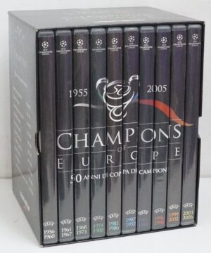 Champions of Europe 1955-2005. Raccolta Completa con n. 10 DVD in Italiano con Cofanetto. Versione da edicola