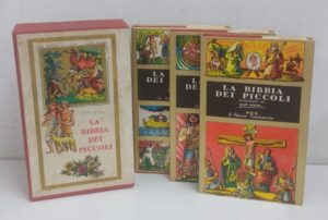 La Bibbia dei Piccoli (3 volumi) illustrata da Piet Worm - con Cofanetto ed. Salani (1960)