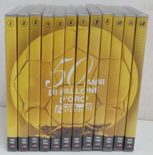 50 Anni di Pallone d'Oro. Raccolta Completa con n. 12 DVD in Italiano SENZA Cofanetto. Versione da edicola