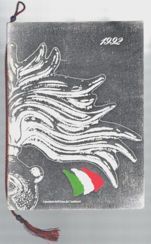 Calendario Carabinieri Anno 1992. Con Cordoncino Originale