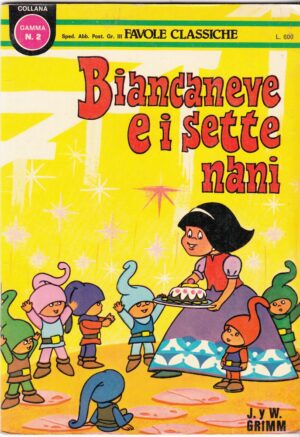 BIANCANEVE E I SETTE NANI dei Fratelli Grimm - Collana Gamma n. 2 ed. Edigamma