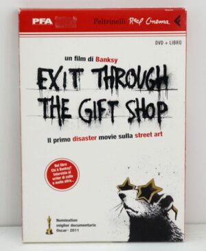 EXIT THROUGH THE GIFT SHOP un film di Banksy ed. Feltrinelli DVD + Libro con Custodia