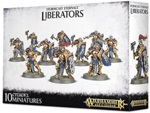 Warhammer Age of Sigmar: STORMCAST ETERNALS LIBERATORS. 10 Miniature da Dipingere Games Workshop Action Figures