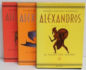 Alexandros - Trilogia Completa (3 volumi) di Valerio Massimo Manfredi ed. Mondadori