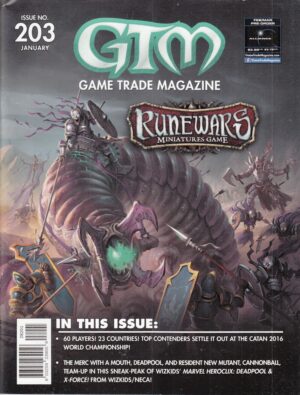Rivista GTM GAME TRADE MAGAZINE Issuen n. 203 January 2017 in Inglese ed. GTM