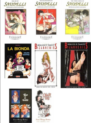 Franco Saudelli. Lotto 8 Volumi ed. Glittering (The art of Bondage Foot Fantasies, Bizzarreries, Tied Tickled, Chair ties, La bionda)