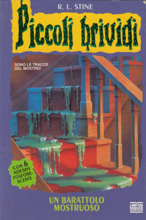 Piccoli Brividi n. 3: UN BARATTOLO MOSTRUOSO di R. L. Stine ed. Mondadori - Con Adesivi