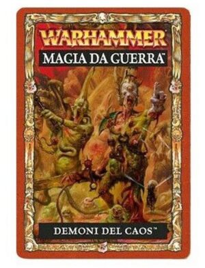 Warhammer Carte MAGIA DA GUERRA - DEMONI DEL CAOS. Games Workshop