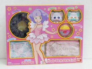 CREAMY MAMI Set di 2 Fermacapelli, Specchio, 2 Pochette, 2 Mini-Box. Bandai