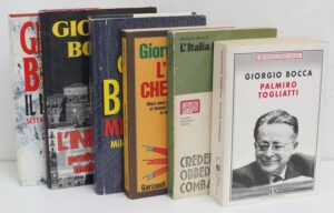 Lotto n. 6 libri di Politica e Societa' di Giorgio Bocca. Lotto come da immagine
