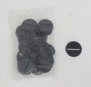 Citadel Base Rotonda con fessura in plastica 25mm - 20 Pezzi per Warhammer. Games Workshop