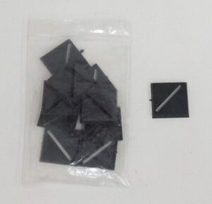 Citadel Base Quadrata fessura obliqua in plastica 25mm - 10 Pezzi per Warhammer. Games Workshop