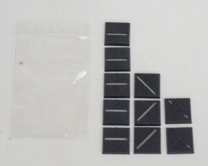 Citadel Base Quadrata miste in plastica 25mm - 10 Pezzi per Warhammer. Games Workshop