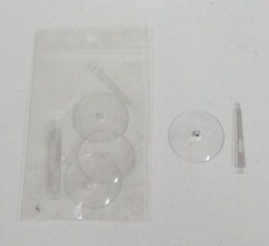 Citadel Base Rotonda trasparente con supporto in plastica 30mm - 4 Pezzi per Warhammer. Games Workshop