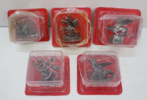 Miniature Draghi e creature fantastiche. Set da 5, in lega metallica, DeAgostini