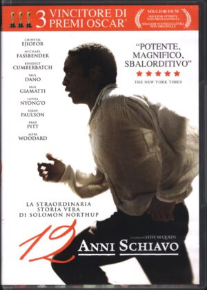 12 Anni Schiavo un film di Steve McQueen DVD Ita