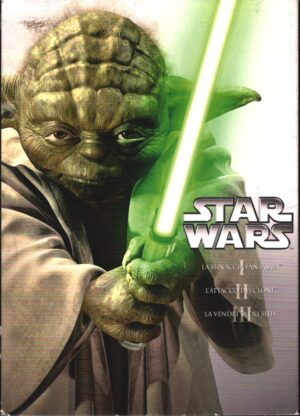 Star Wars Trilogia (3 DVD) con Slipcase - DVD in Italiano (La minaccia fantasma, L'attacco dei Cloni, La vendetta dei Sith)