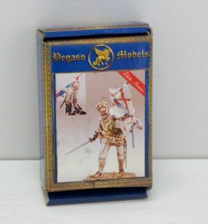 Pegaso Models: English Knight standard bearer Agincourt art. 54-092. Miniatura da Dipingere