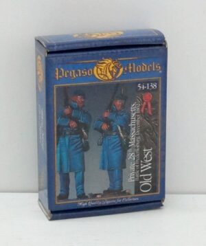 Pegaso Models: Private 28th Massachussetts, Old West art. 54-138. Miniatura da Dipingere