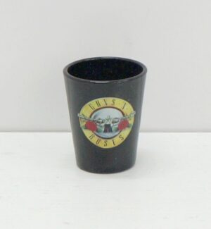 Guns n Roses Shot Glass Bicchierino Bicchiere Colore Nero. Bravado