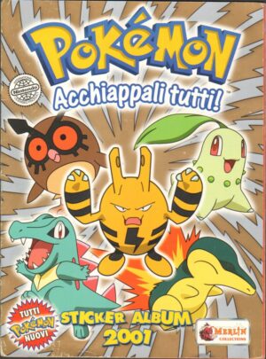 Album Figurine Pokemon Acchiappali tutti! Merlin 2001. Presenti 97 figurine su 116