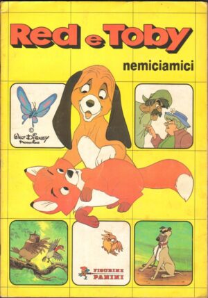 Album Figurine Red e Toby Nemiciamici. Walt Disney. Panini 1981. Quasi completo