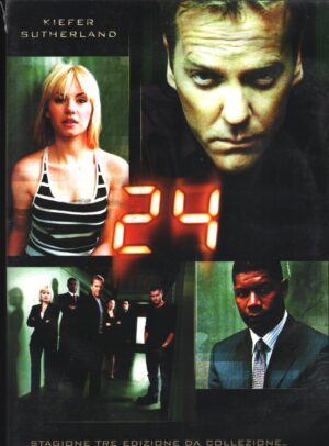 24 Kiefer Sutherland - Stagione 3 Completa (Episodi 1-24) (Box 7 DVD) - DVD in Italiano