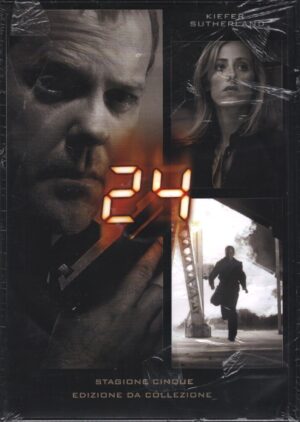 24 Kiefer Sutherland - Stagione 5 Completa (Episodi 1-24) (Box 7 DVD) DVD in Italiano