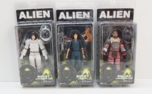 Alien. Ripley (Compression Suite + Jumpsuit) + Dallas (Compression Suite) Lotto 3 action figure.