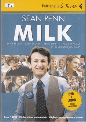 Milk un Film di Van Sant, Gus con Sean Penn (DVD + Libro) ed. Feltrinelli
