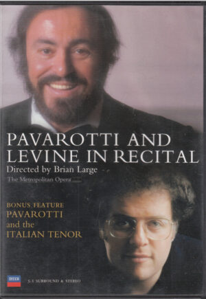Pavarotti And Levine In Recital DVD NTSC (No PAL) in Inglese