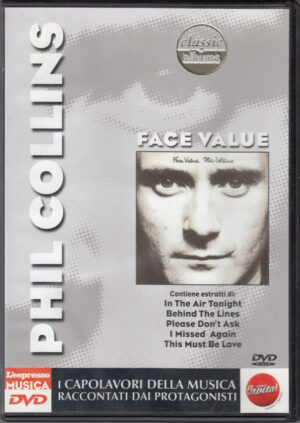 Phil Collins Face Value DVD in Inglese. Editoriale