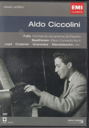Aldo Ciccolini Classic Archive EMI DVD in Inglese