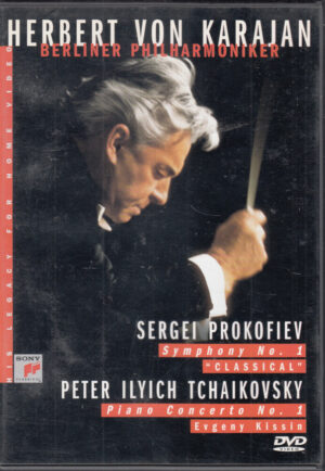 Herbert Von Karajan: Prokofiev Symphony n. 1 - Tchaikovsky Piano Concerto n. 1 - DVD in Inglese