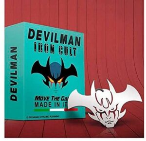 Iron Cult Devilman - Ciondolo in Metallo Testa di Devilman Tagliato al Laser con collanina - Movethegadget