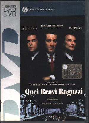 Quei bravi ragazzi un film di Martin Scorsese. DVD in italiano. Versione da edicola
