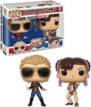 Funko Pop! 2 Pack, Captain Marvel Vs Chun-Li, Marvel GamerVerse