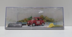 Diorama Fiat 500 – Fiat Giannini 500 TV Rossa – Hachette scala 1:43