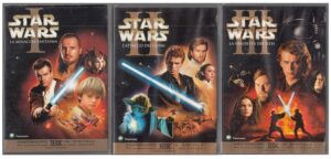 Star Wars Episodio I, II, III Trilogia Completa n. 3 DVD in Italiano. Editoriale