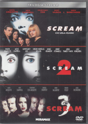 Scream Trilogia (Scream, Scream 2, Scream 3) (Box 3 DVD) DVD in Italiano