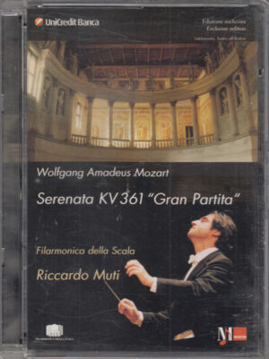 Riccardo Muti dirige Filarmonica della Scala in Serenata KV 361 di Mozart DVD + CD Audio - Jewel Box